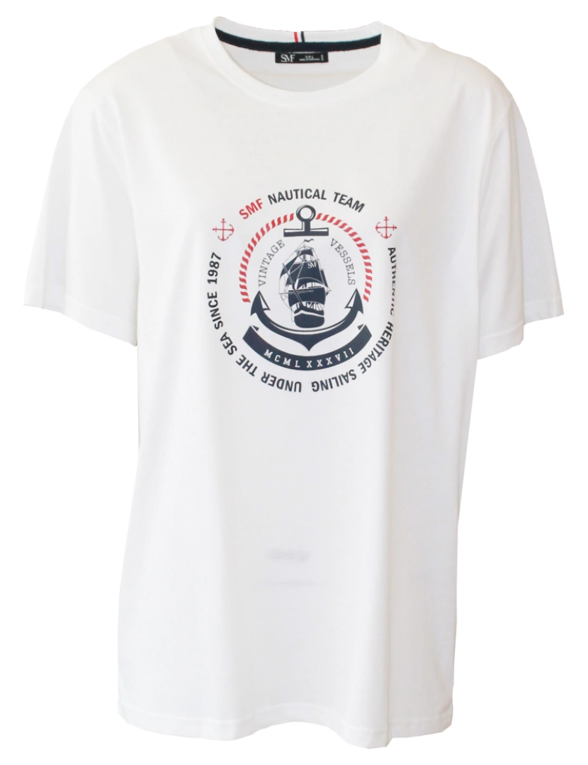 SMF - T-shirt com estampado