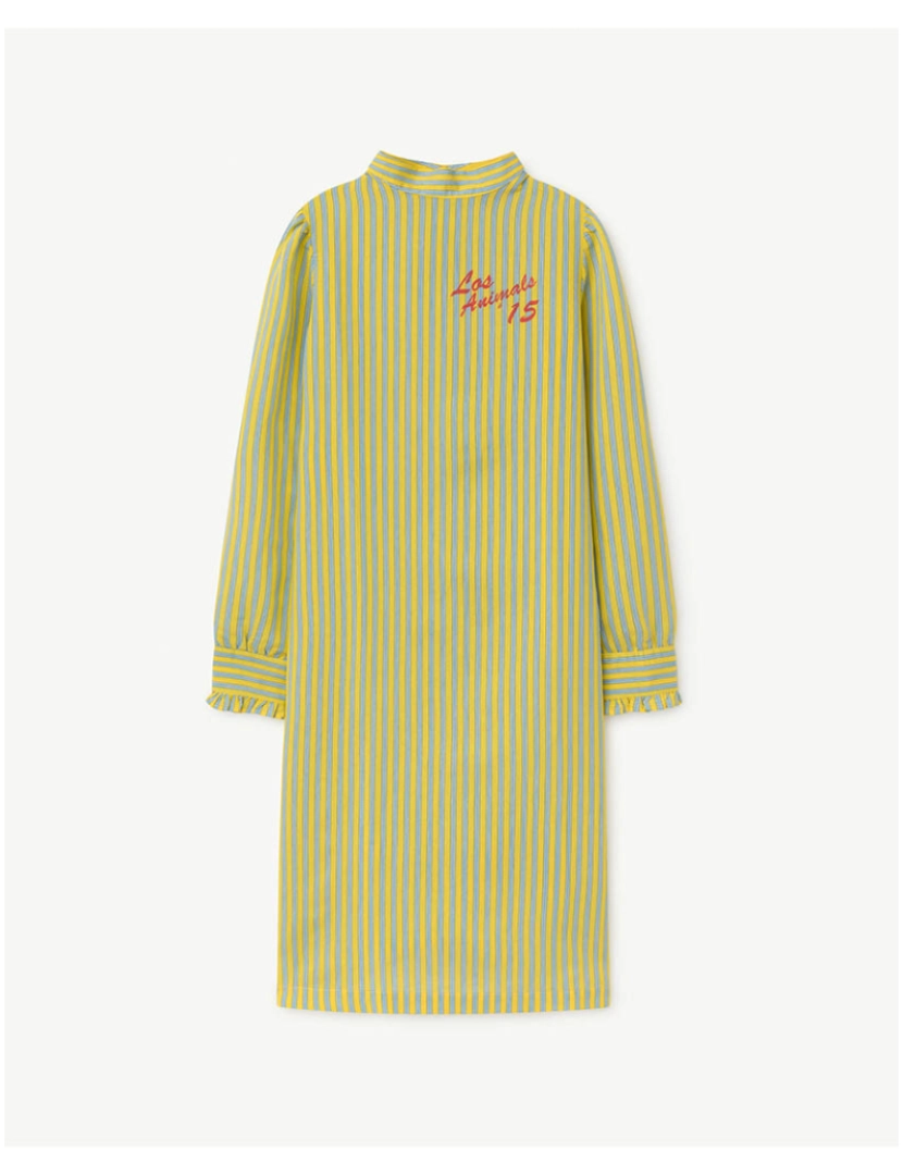 The Animals Observatory - Vestido Kids Triton Amarelo Amarelo Los Animais