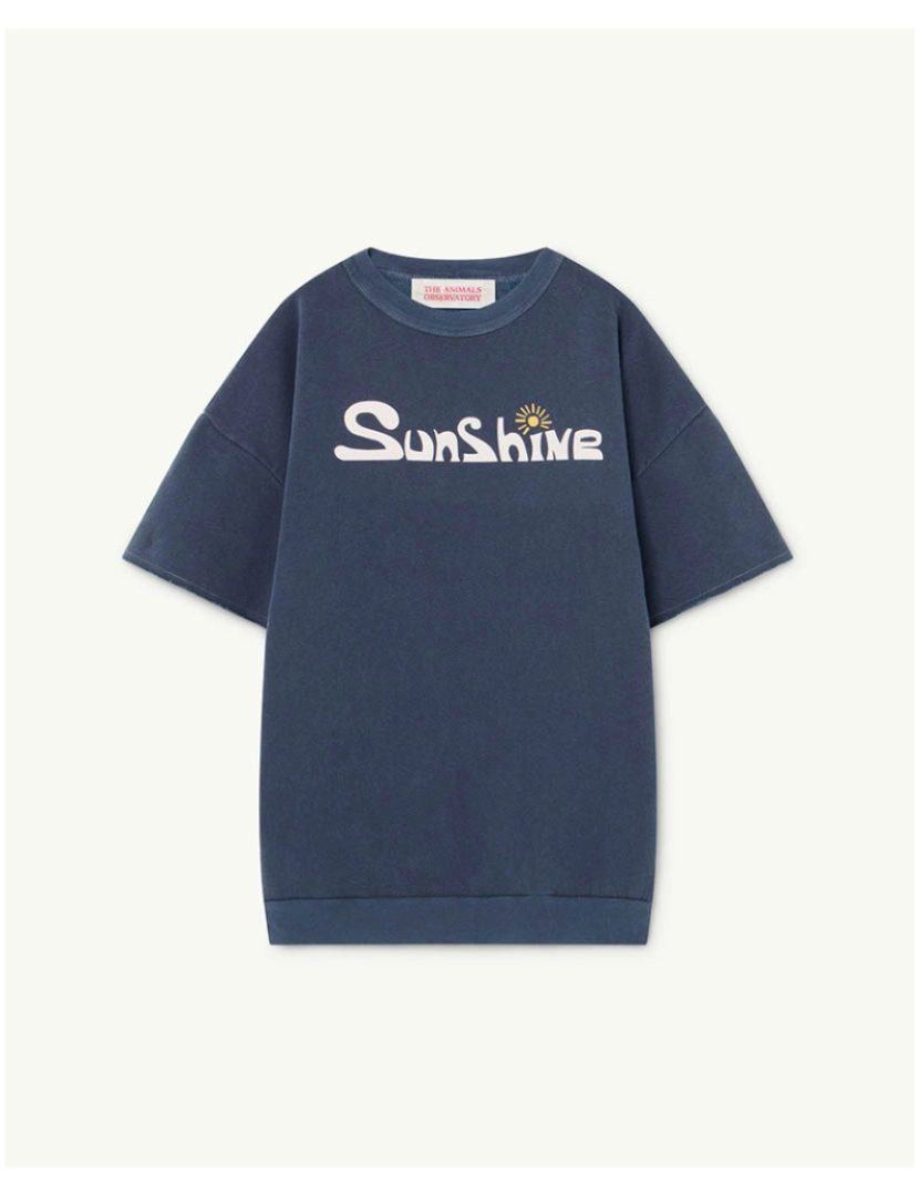 The Animals Observatory - Vestido Kids Baleia Azul Profundo Sunshine