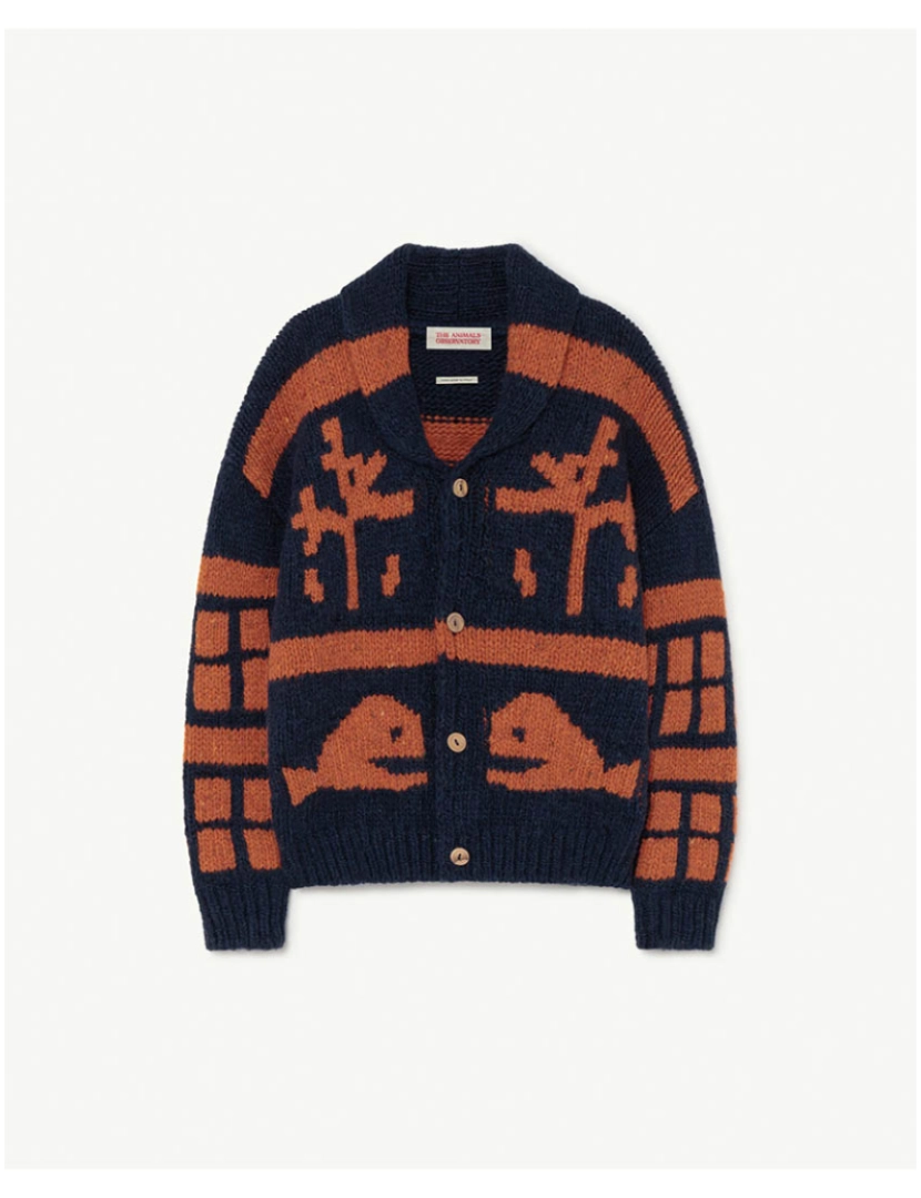 The Animals Observatory - Raven Kids Cardigan Azul Marinho