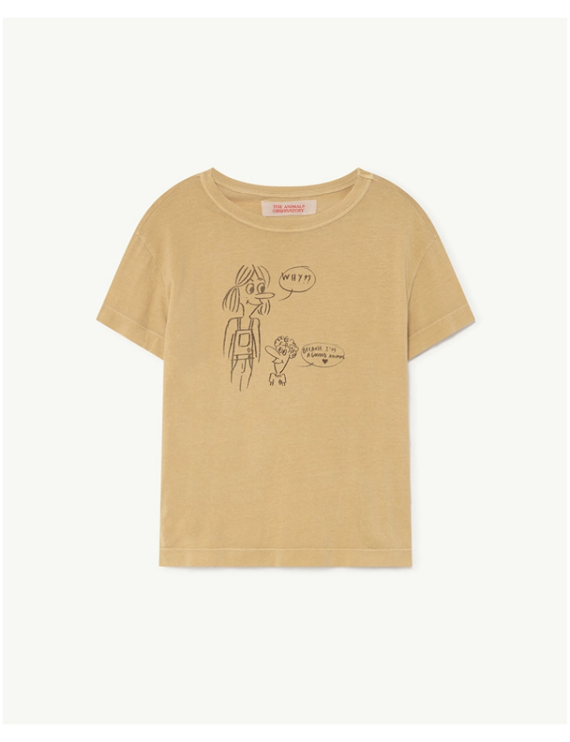 The Animals Observatory - T-Shirt Galo Kids+ Marrom Bom Animal