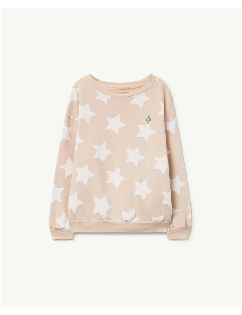 The Animals Observatory - Bear Kids+ Sweatshirt Bege Estrelas