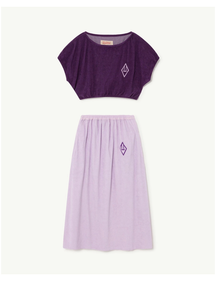 The Animals Observatory - Vestido Horsfly Kids Logo Roxo