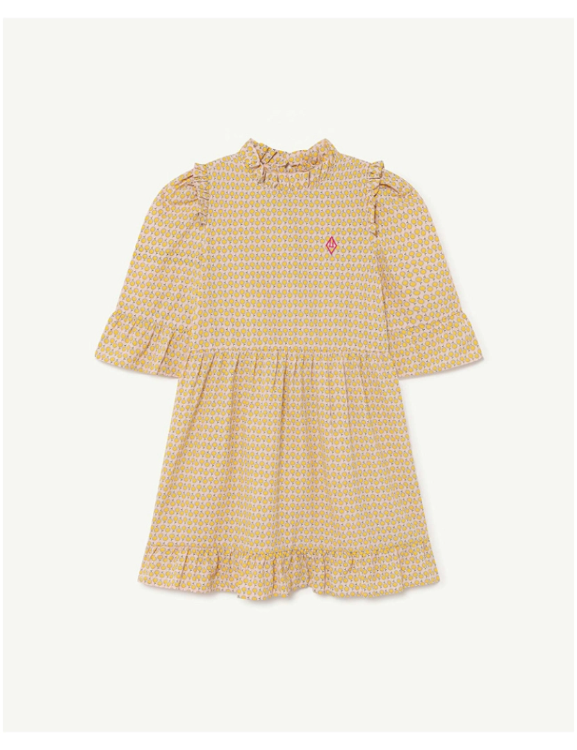 The Animals Observatory - Vestido Tartaruga Kids Rosa Flores 2 Anos