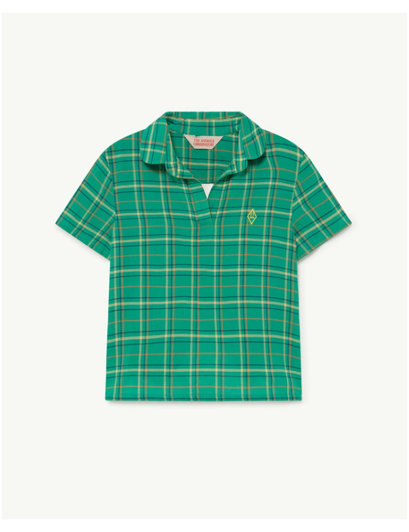 The Animals Observatory - Camisa Kangaroo Kids Logo Verde