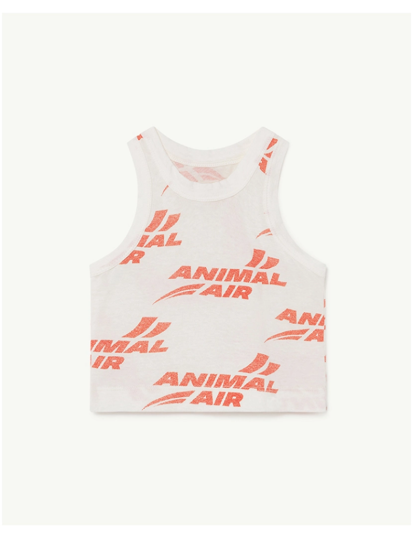 The Animals Observatory - T-Shirt Bebê Tank Frog Branco Animal Air