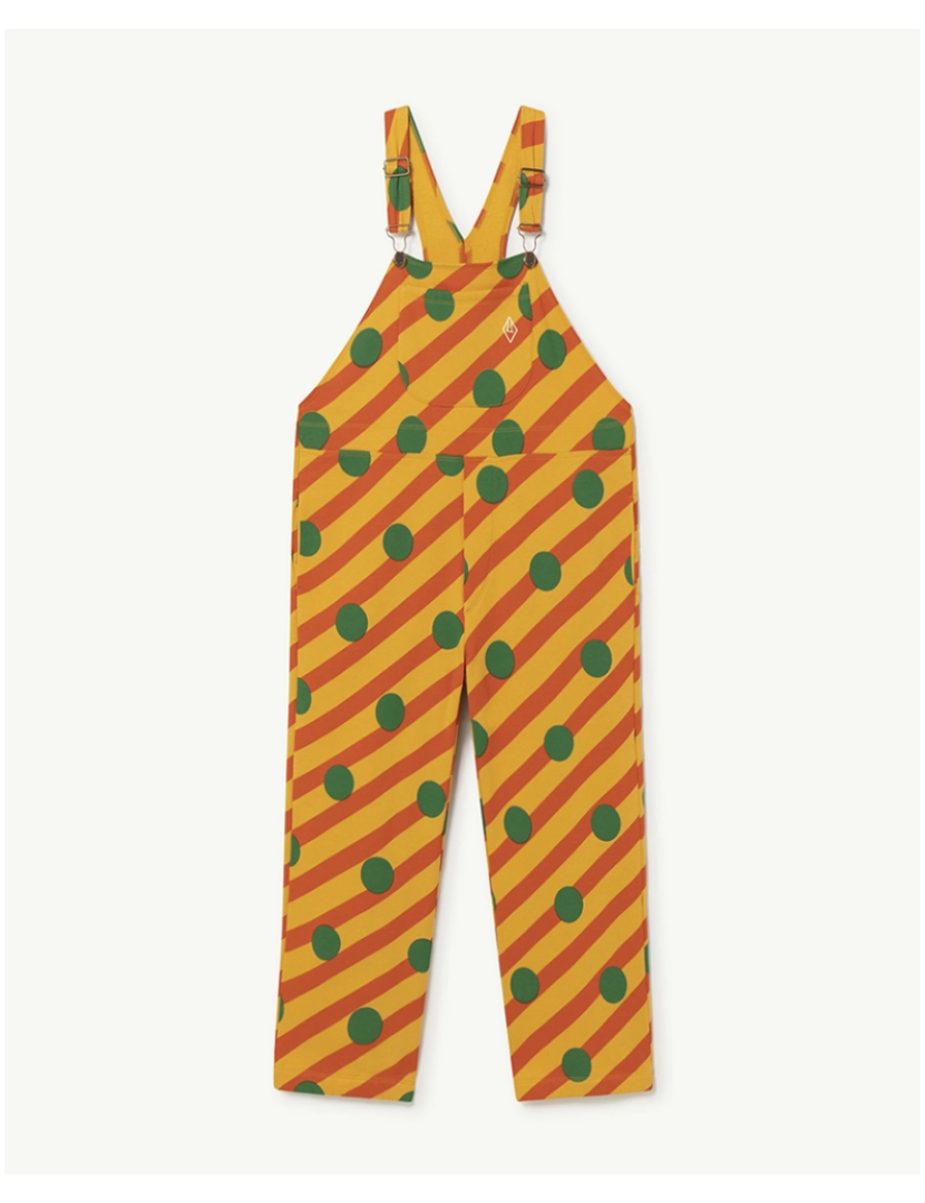 The Animals Observatory - Jersey Mule Kids Jumpsuit Amarelo_Stripes Pontos