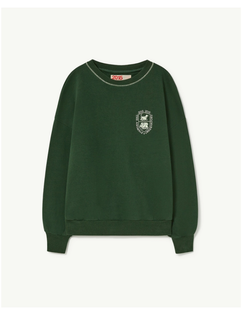 The Animals Observatory - Bear Kids Sweatshirt Verde_Observatório De Animais