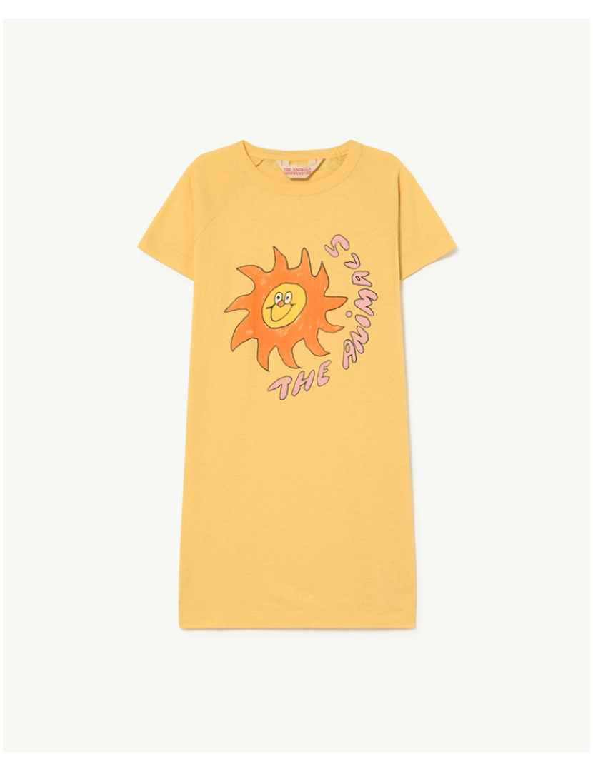 The Animals Observatory - Vestido Gorilla Kids Amarelo