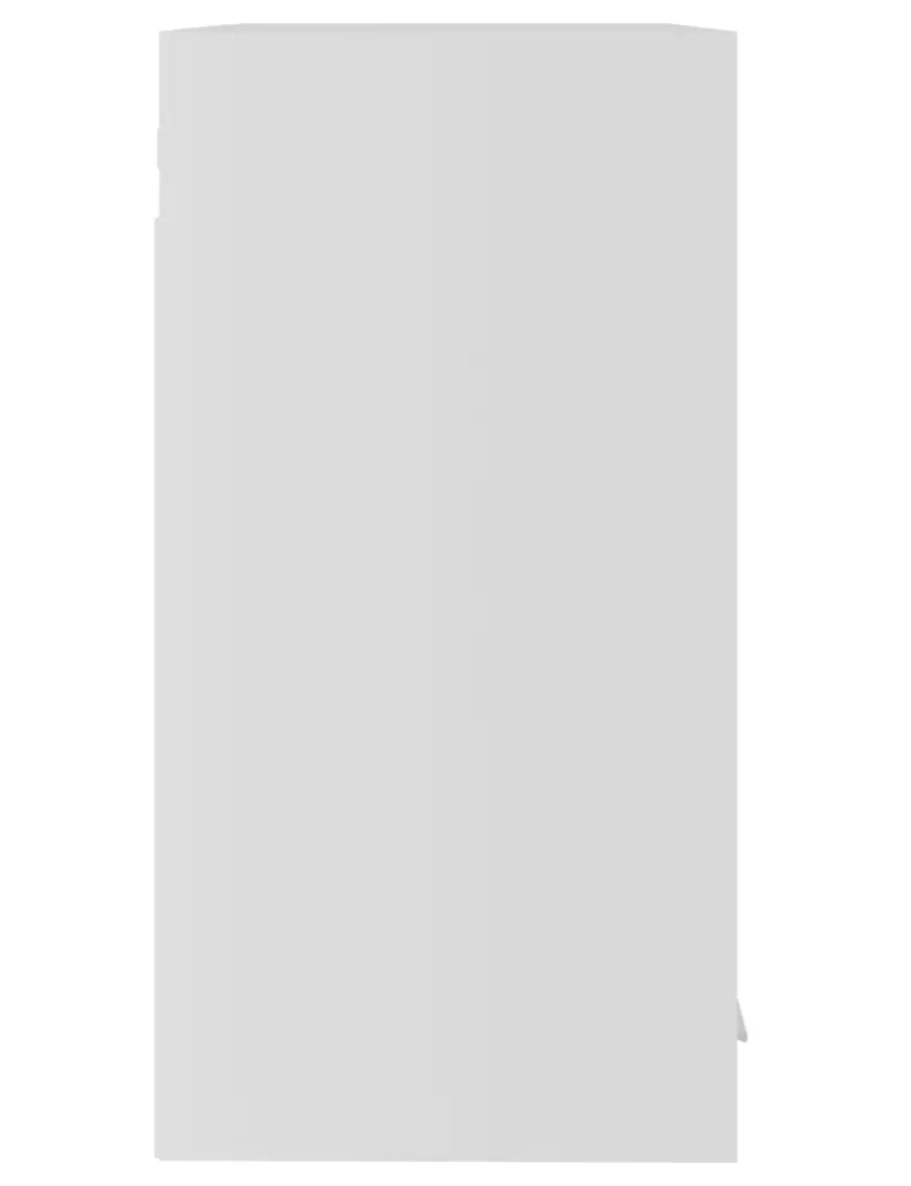 imagem de Armário de parede，Armário de armazenamento c/ vidro 60x31x60 cm contraplacado branco CFW593957