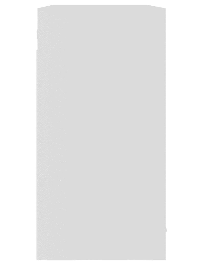 imagem de Armário de parede，Armário de armazenamento c/ vidro 80x31x60 cm contraplacado branco CFW817927