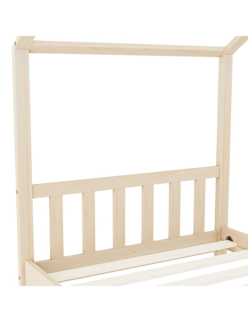 imagem de Cama Individual | Cama de adulto | Estrutura de cama para crianças 90x200 cm pinho maciço CFW2254906