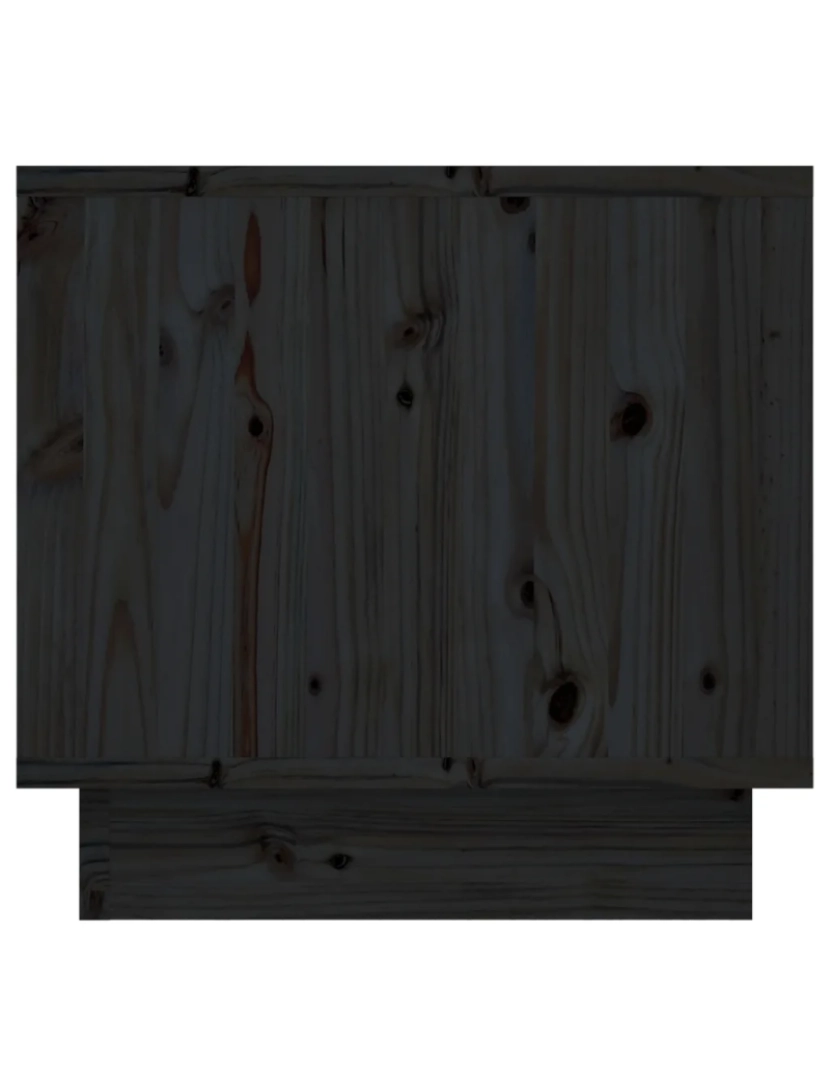imagem de Mesa de cabeceira | Mesa Auxiliar Moderna | Criado-mudo 35x34x32 cm madeira de pinho maciça preto CFW4047986