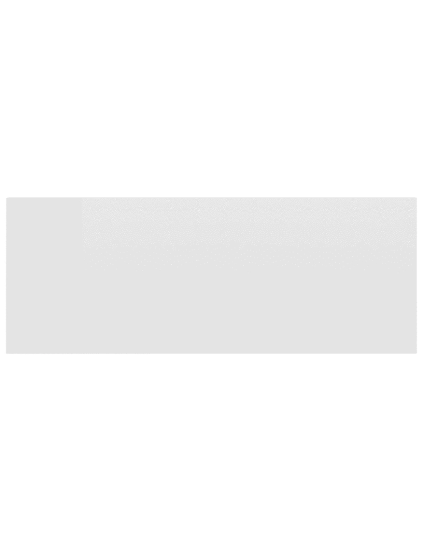 imagem de 2 pcs Mesa de cabeceira | Mesa Auxiliar Moderna | Criado-mudo suspensa 40x30x15 cm branco brilhante CFW3340404