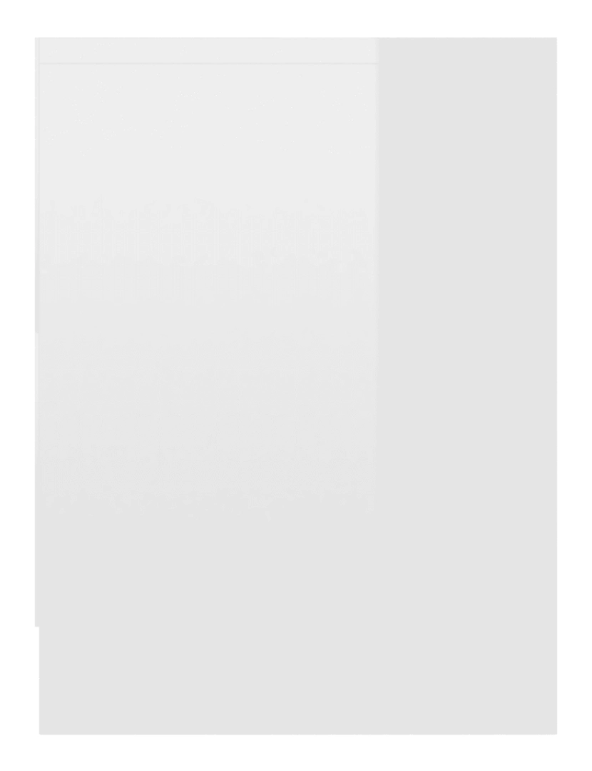 imagem de 2 pcs Mesas de cabeceira | Mesa Auxiliar Moderna | Criado-mudo 40x30x40cm contraplacado branco brilhante CFW5218526
