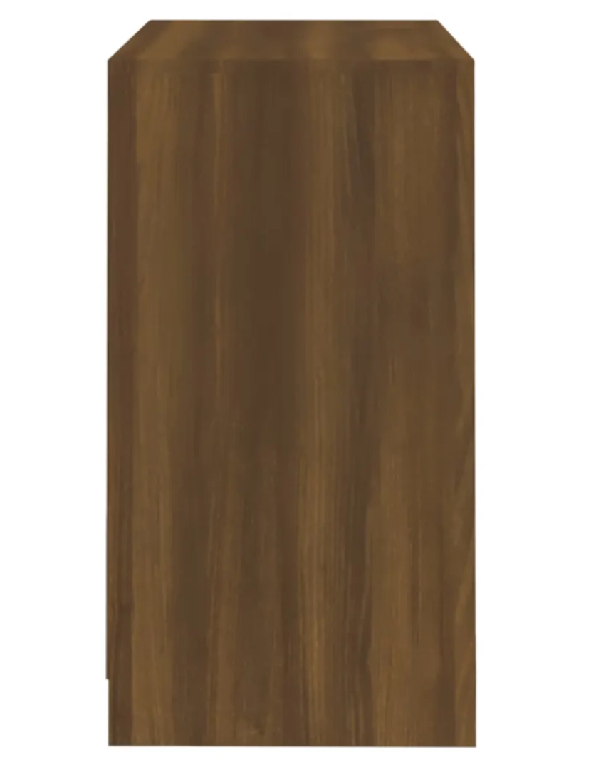 imagem de Aparador，Armário de Armazenamento 70x41x75 cm madeira processada carvalho castanho CFW2123197
