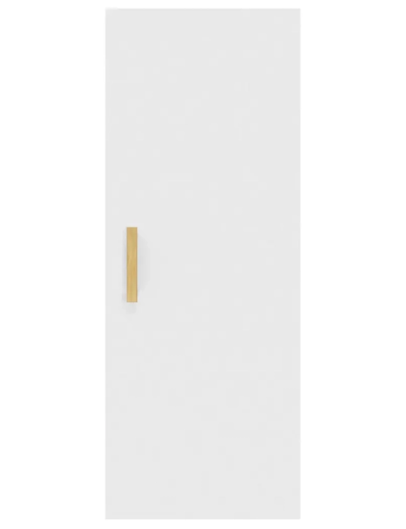 imagem de Armário parede，Armário suspenso 34,5x34x90 cm madeira processada branco CFW8189306