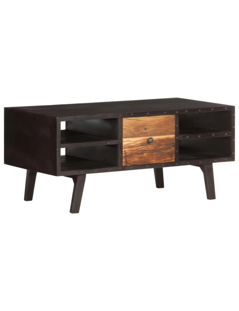 Vidaxl - Mesa de centro，Mesa Auxiliar，Mesa de café 100x50x45 cm madeira recuperada maciça CFW748115