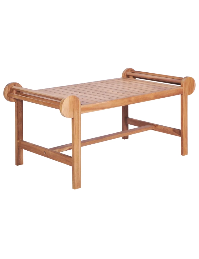 Vidaxl - Mesa de centro，Mesa Auxiliar，Mesa de café 100x50x45 cm teca maciça CFW384770