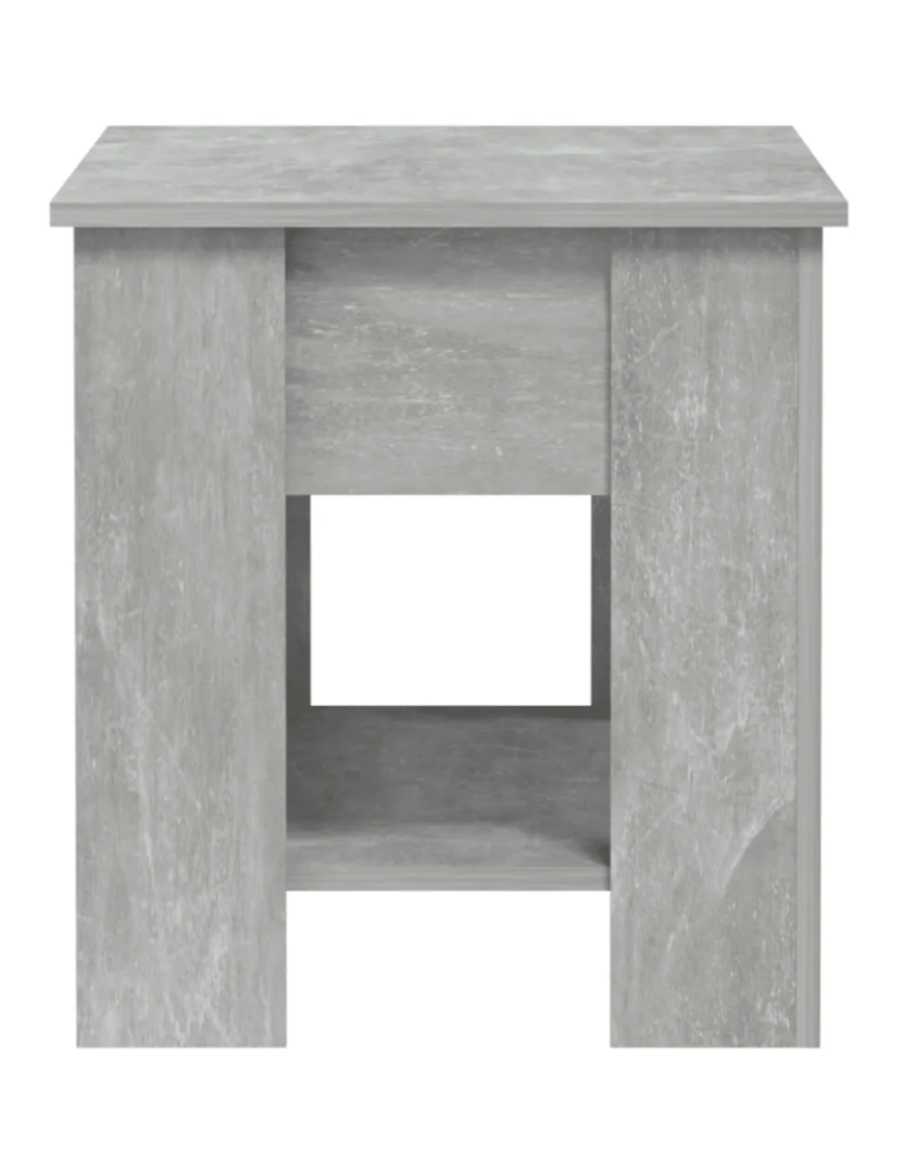 imagem de Mesa de centro，Mesa Auxiliar，Mesa de café 101x49x52 cm madeira processada cinza cimento CFW6722005