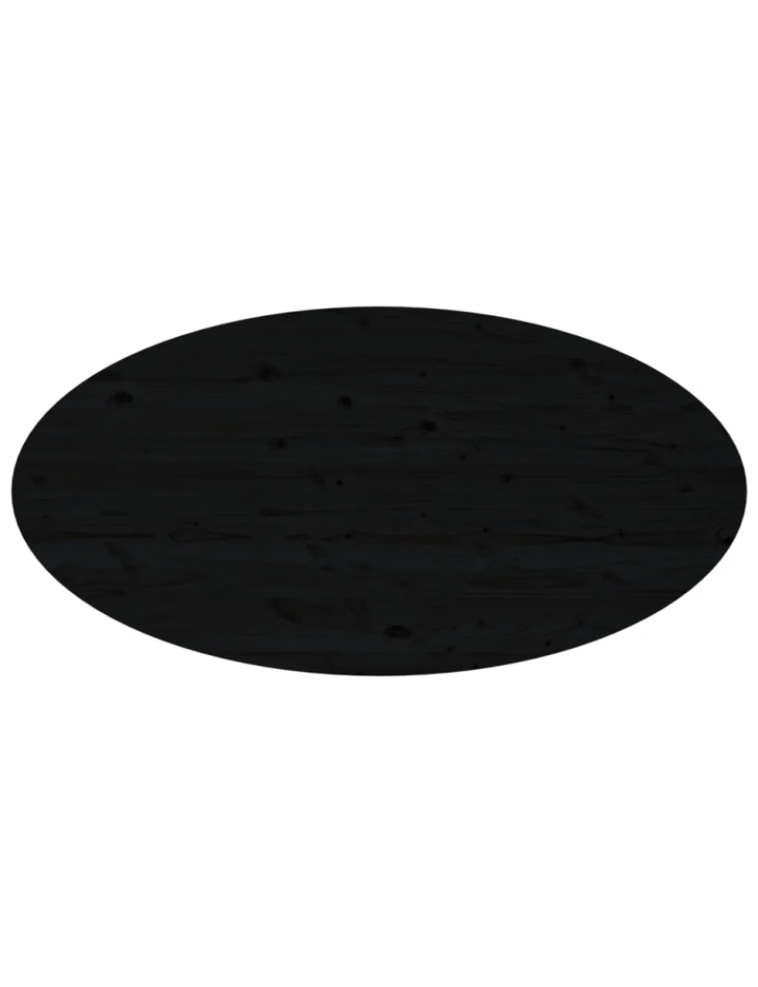 imagem de Mesa de centro，Mesa Auxiliar，Mesa de café 110x55x45 cm madeira de pinho maciça preto CFW5051236