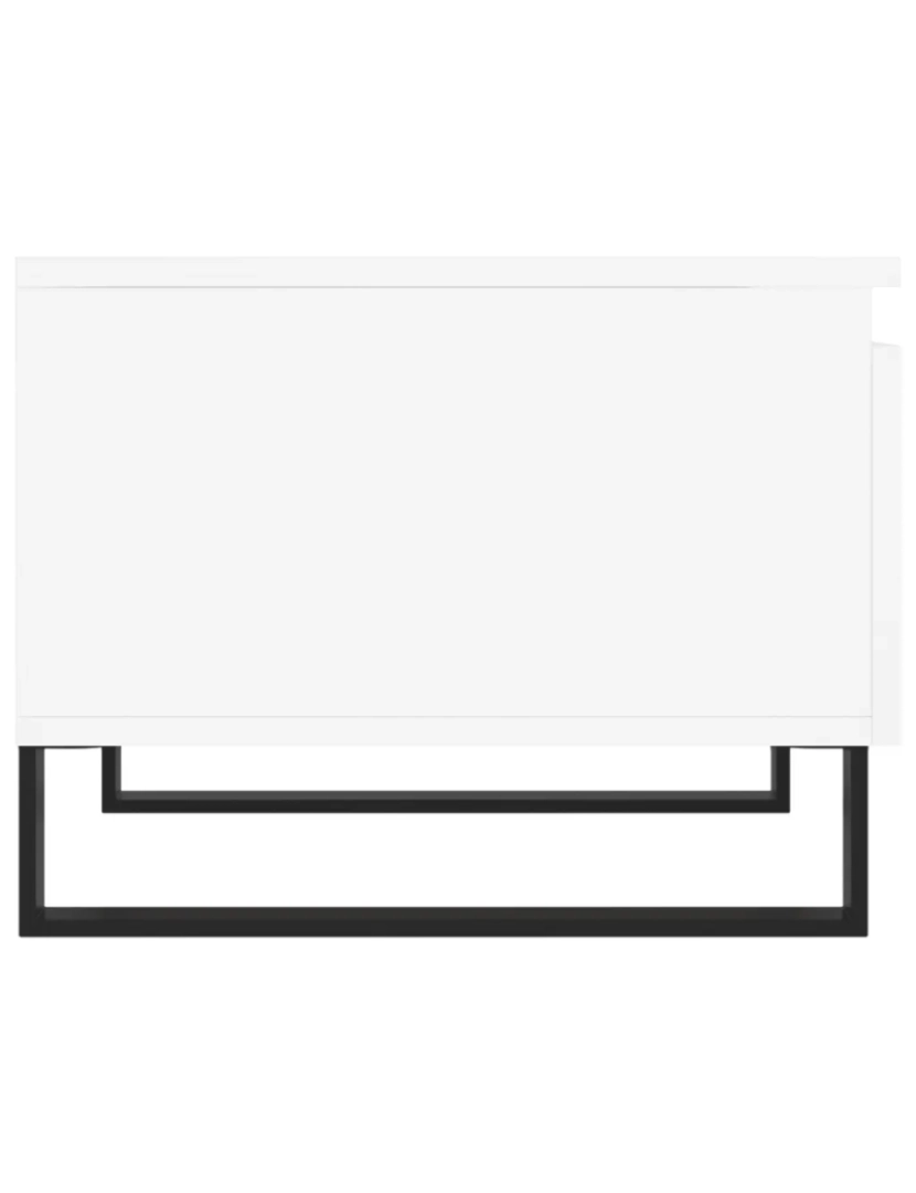 imagem de Mesa de centro，Mesa Auxiliar，Mesa de café 50x46x35 cm derivados de madeira branco CFW9751157
