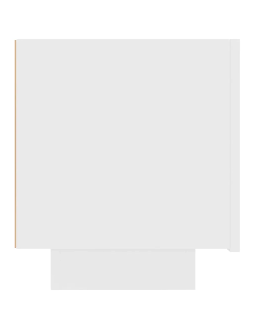imagem de Mesa de cabeceira | Mesa Auxiliar Moderna | Criado-mudo 100x35x40 cm contraplacado branco CFW2106647