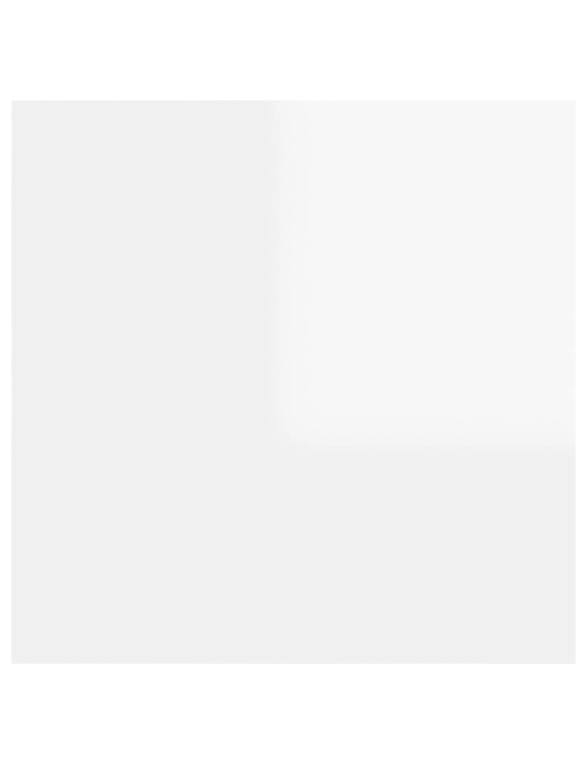 imagem de Mesa de cabeceira | Mesa Auxiliar Moderna | Criado-mudo 30,5x30x30 cm contraplacado branco brilhante CFW7823545