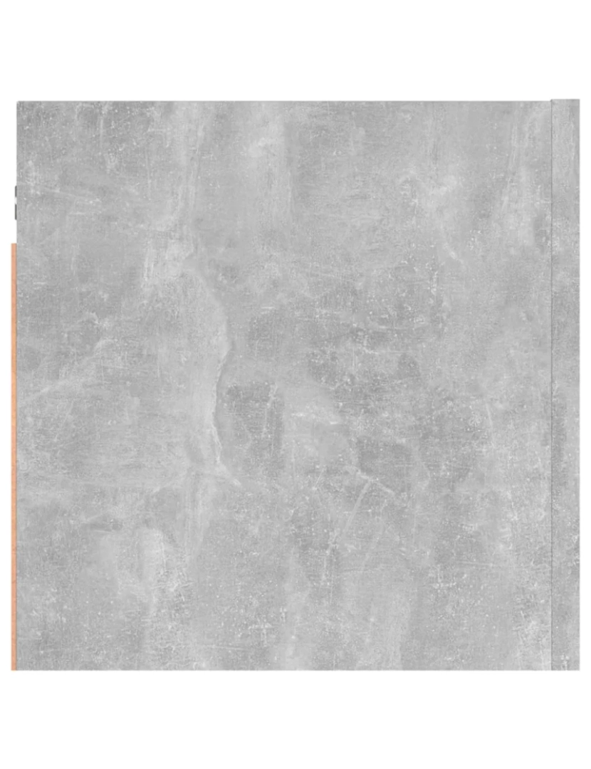 imagem de Mesa de cabeceira | Mesa Auxiliar Moderna | Criado-mudo 30,5x30x30 cm contraplacado cinzento cimento CFW8856166