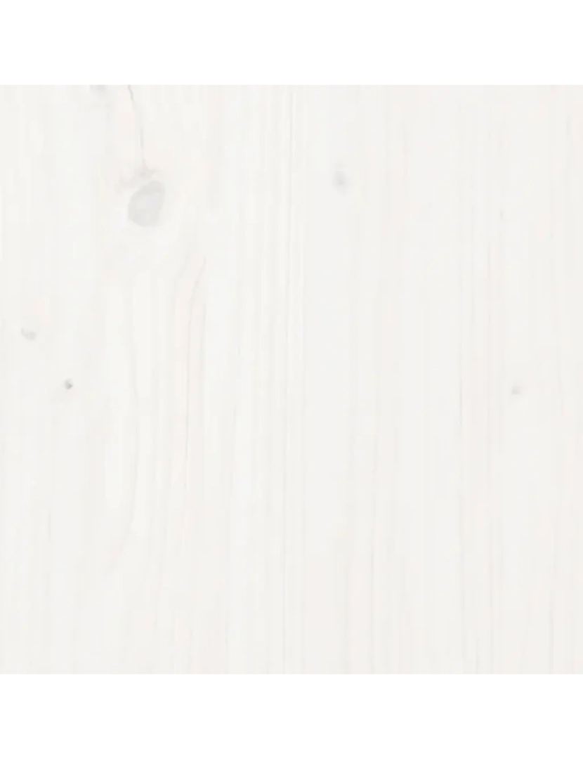 imagem de Mesa de cabeceira | Mesa Auxiliar Moderna | Criado-mudo 35x34x32 cm madeira de pinho maciça branco CFW5776507