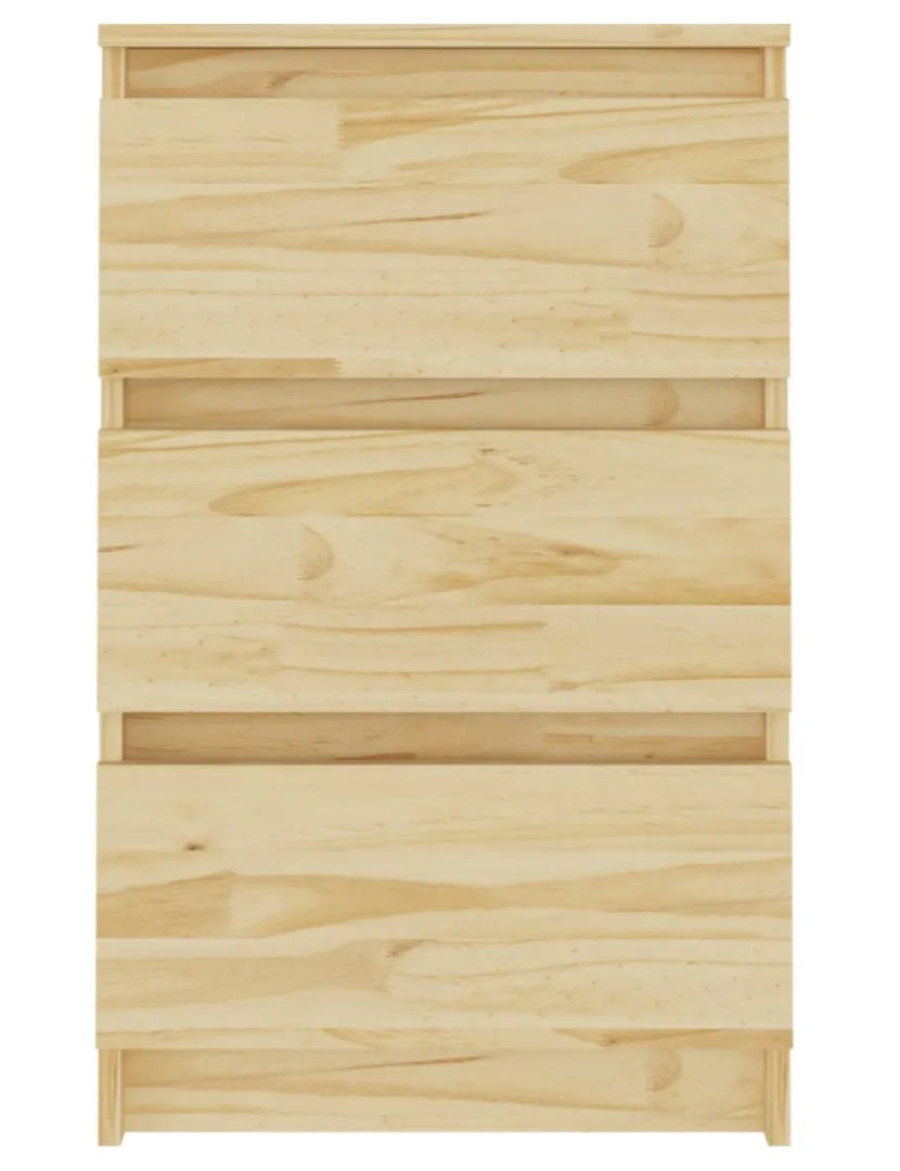imagem de Mesa de cabeceira | Mesa Auxiliar Moderna | Criado-mudo 40x29,5x64 cm madeira de pinho maciça CFW8340504