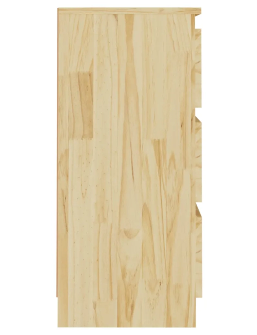 imagem de Mesa de cabeceira | Mesa Auxiliar Moderna | Criado-mudo 40x29,5x64 cm madeira de pinho maciça CFW8340505