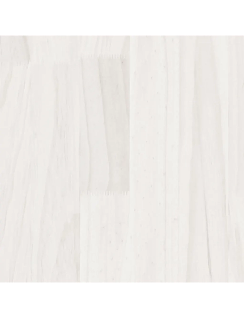 imagem de Mesa de cabeceira | Mesa Auxiliar Moderna | Criado-mudo 40x29,5x64 cm madeira de pinho maciça branco CFW5297576