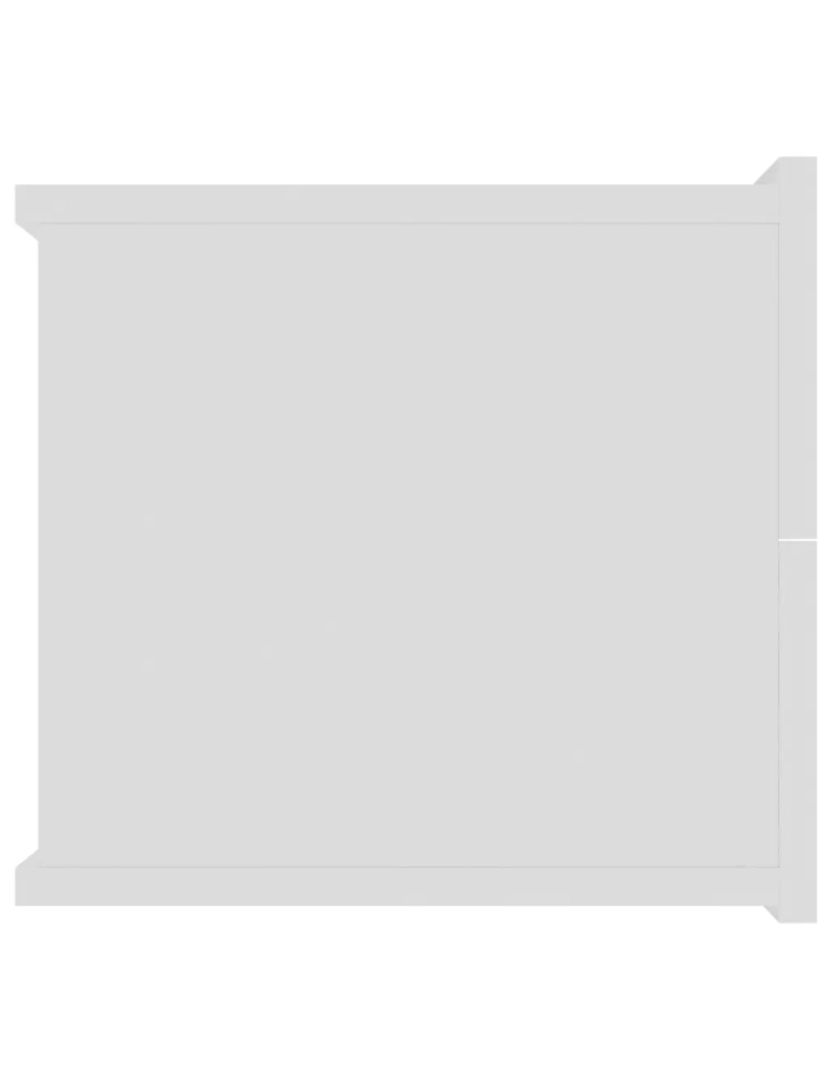 imagem de Mesa de cabeceira | Mesa Auxiliar Moderna | Criado-mudo 40x30x30 cm contraplacado branco CFW4953445