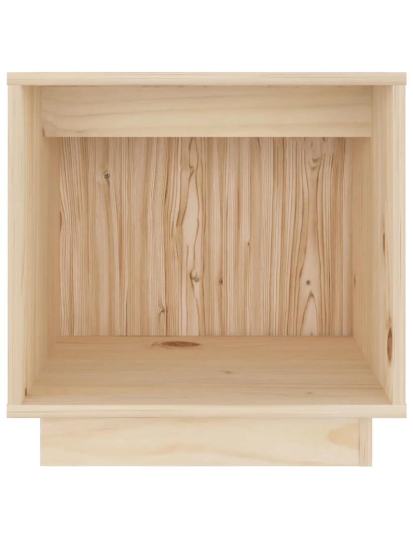 imagem de Mesa de cabeceira | Mesa Auxiliar Moderna | Criado-mudo 40x30x40 cm madeira de pinho maciça CFW4939274