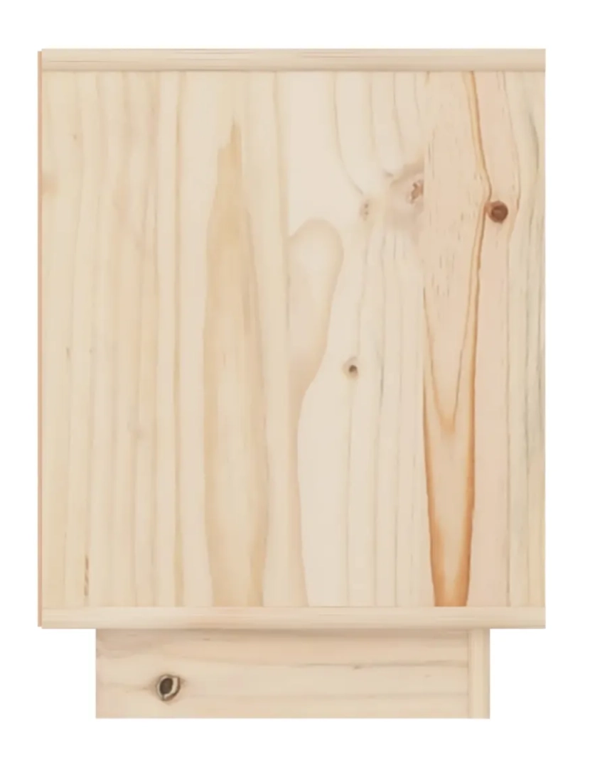 imagem de Mesa de cabeceira | Mesa Auxiliar Moderna | Criado-mudo 40x30x40 cm madeira de pinho maciça CFW4939275
