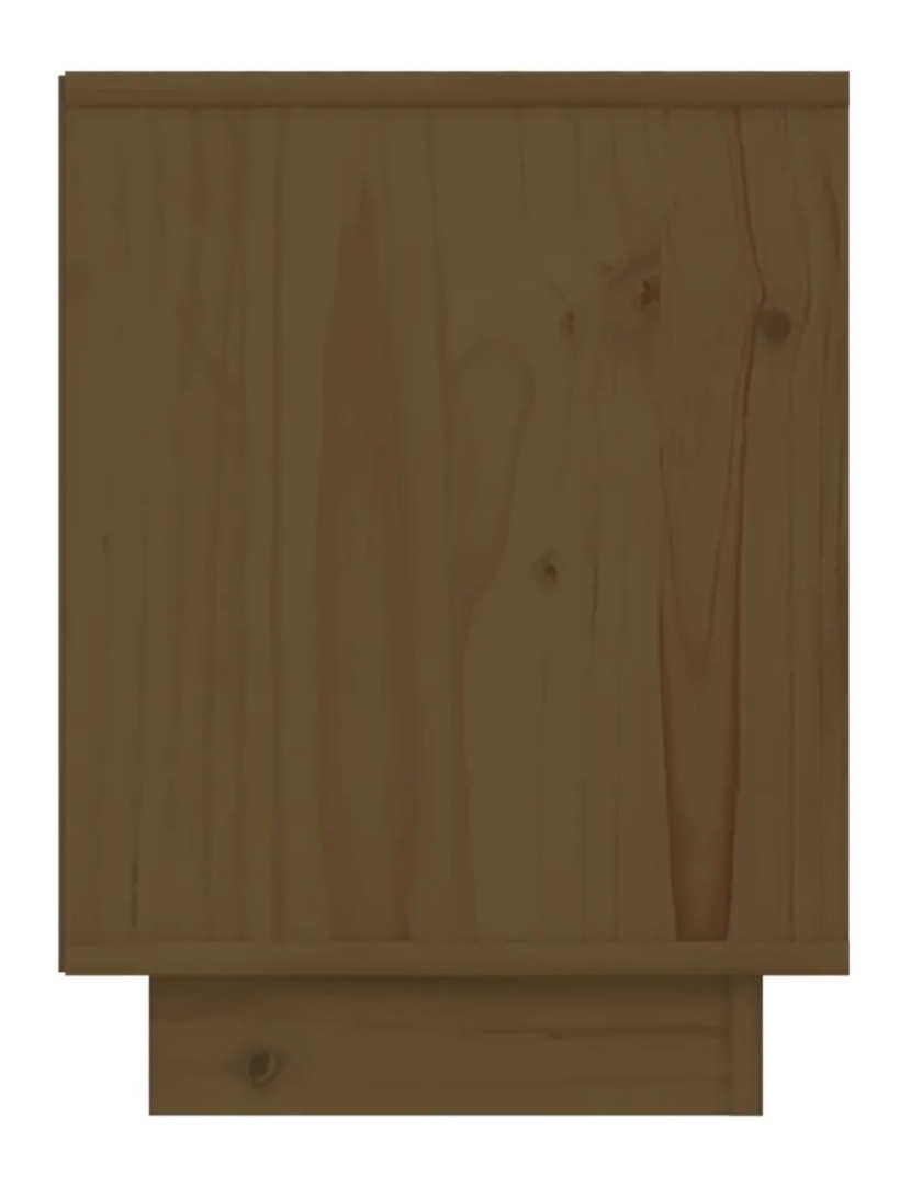 imagem de Mesa de cabeceira | Mesa Auxiliar Moderna | Criado-mudo 40x30x40 cm pinho maciço castanho mel CFW5722895