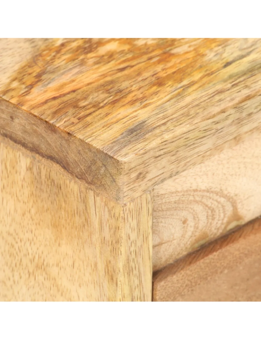 imagem de Mesa de cabeceira | Mesa Auxiliar Moderna | Criado-mudo 40x30x45 cm madeira de mangueira maciça CFW5680105