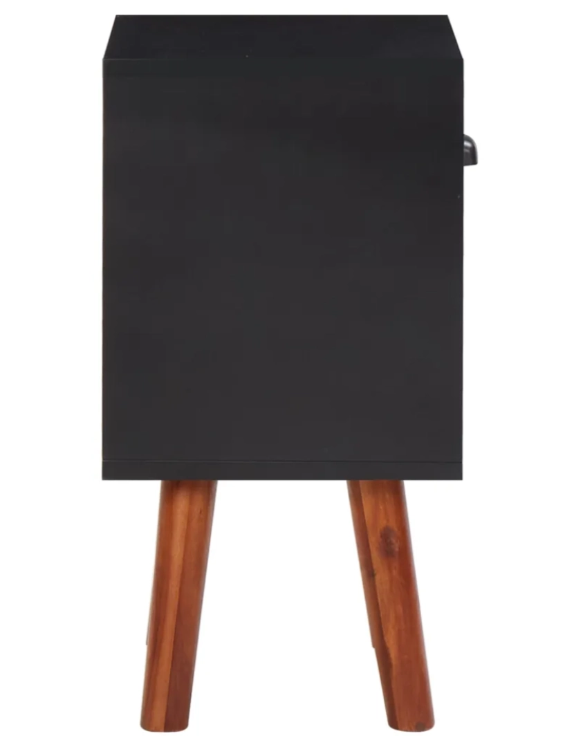 imagem de Mesa de cabeceira | Mesa Auxiliar Moderna | Criado-mudo 40x30x57 cm madeira de acácia maciça CFW9696974