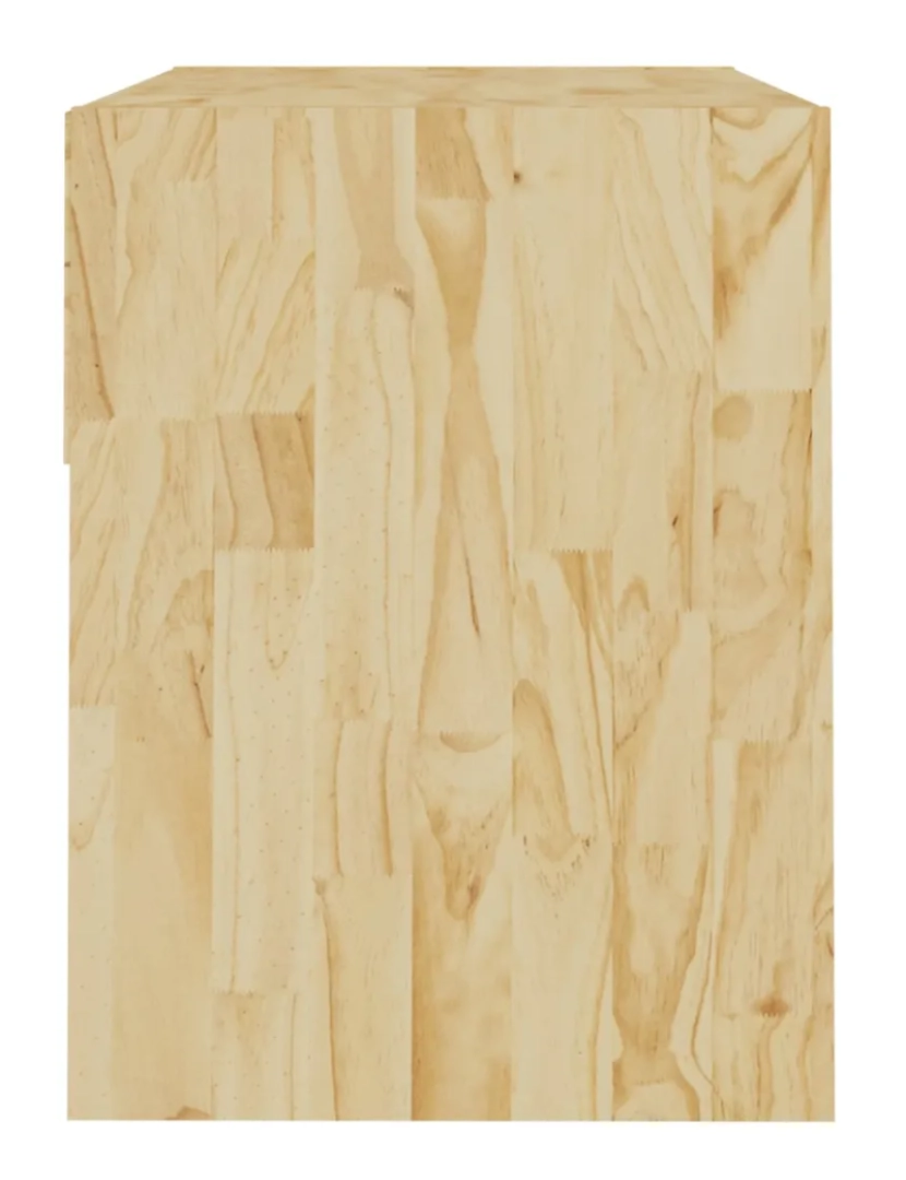 imagem de Mesa de cabeceira | Mesa Auxiliar Moderna | Criado-mudo 40x31x40 cm madeira de pinho maciça CFW2149015
