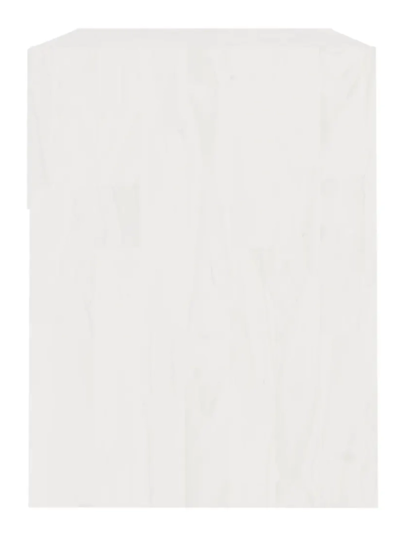 imagem de Mesa de cabeceira | Mesa Auxiliar Moderna | Criado-mudo 40x31x40 cm pinho maciço branco CFW2755505