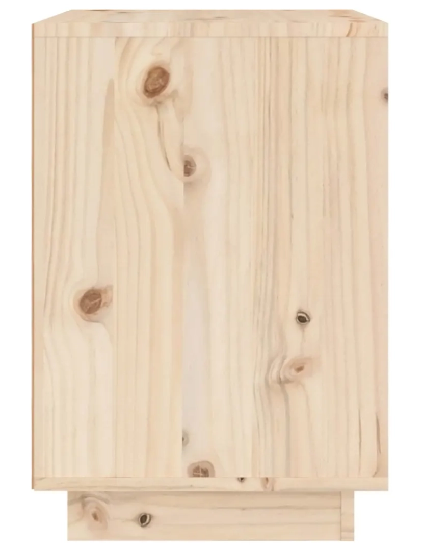 imagem de Mesa de cabeceira | Mesa Auxiliar Moderna | Criado-mudo 40x35x50 cm madeira de pinho maciça CFW4497667