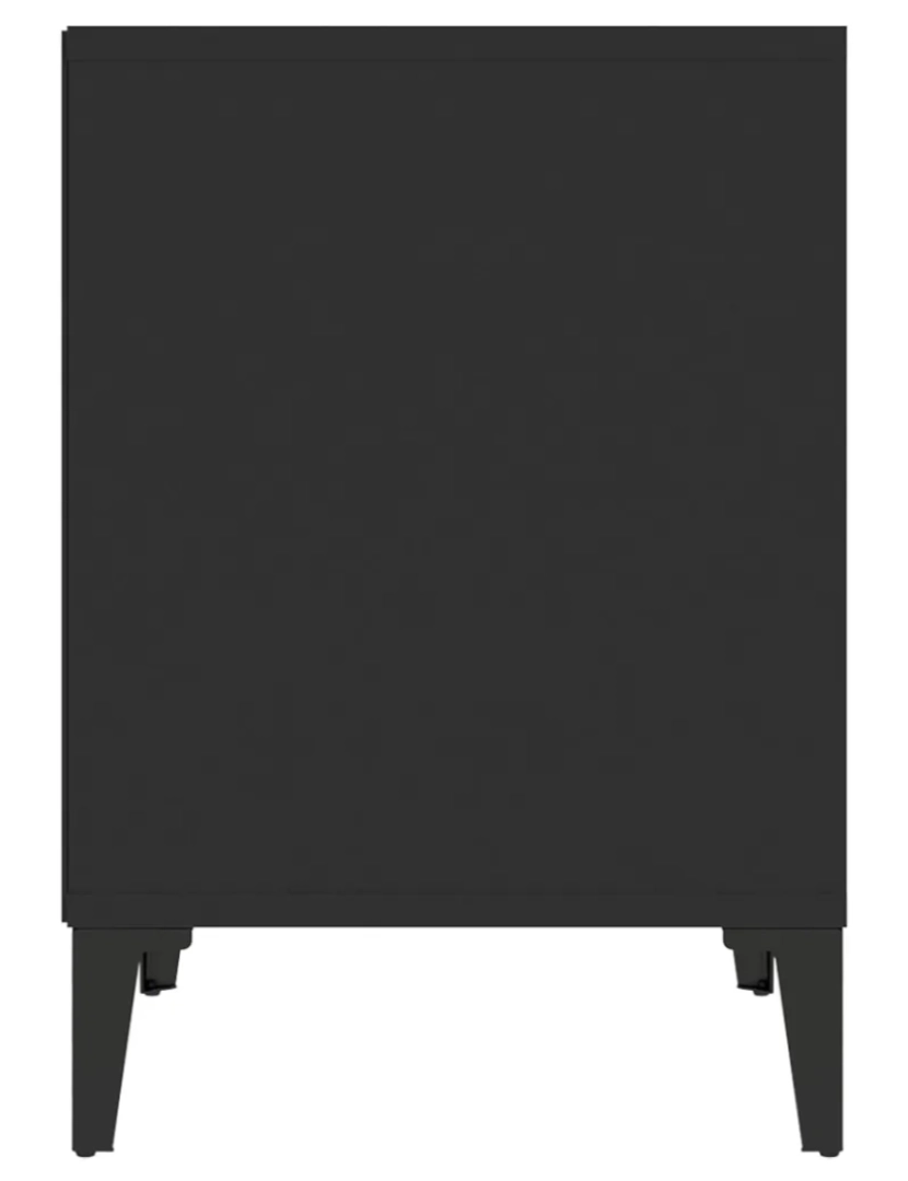imagem de Mesa de cabeceira | Mesa Auxiliar Moderna | Criado-mudo 40x35x50 cm preto CFW4107786