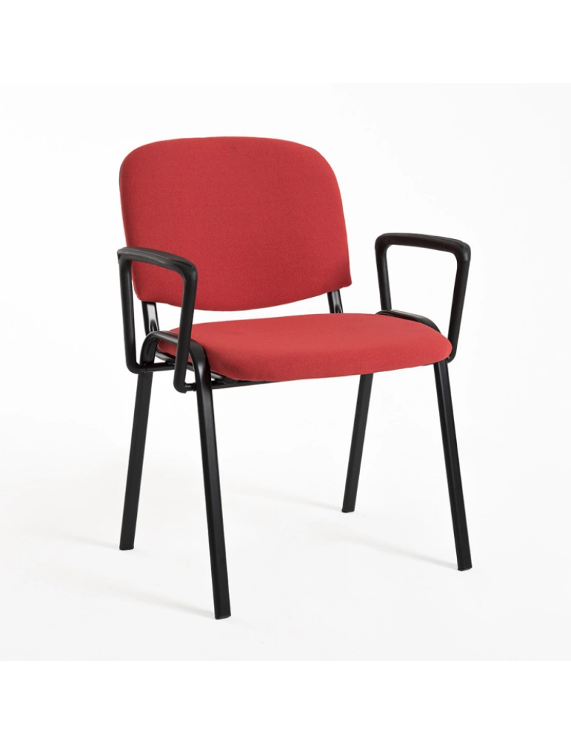 Presentes Miguel - Pack 4 Cadeiras Ofis com Braços - Vermelho