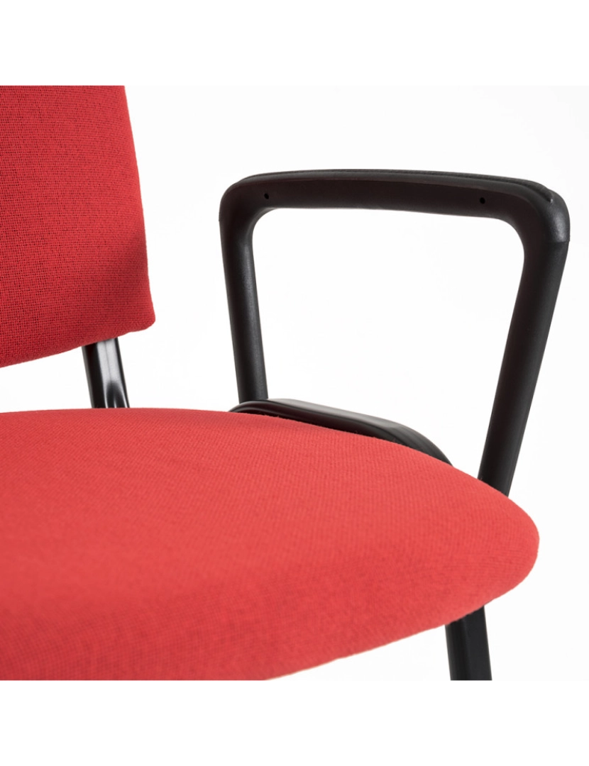 imagem de Pack 4 Cadeiras Ofis com Braços - Vermelho4