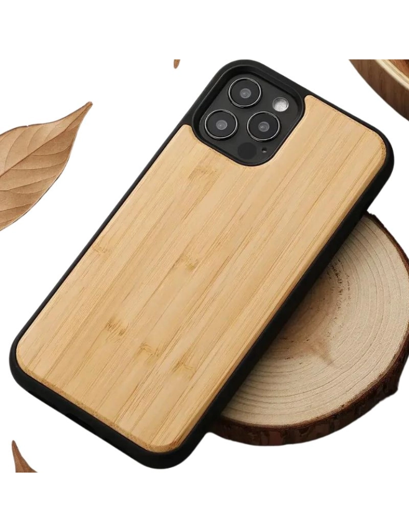 imagem de Capa Madeira de Bambu para Iphone 11 Pro2