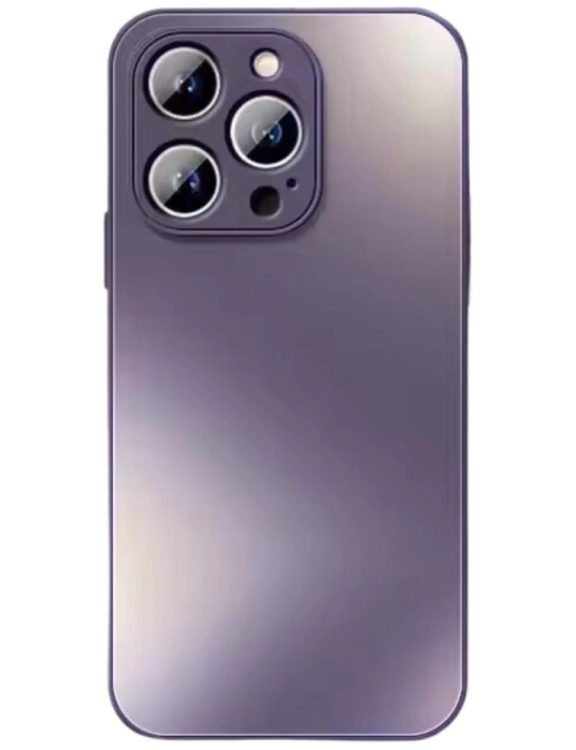 Antiimpacto! - Capa em vidro mate para Iphone 11 Roxo