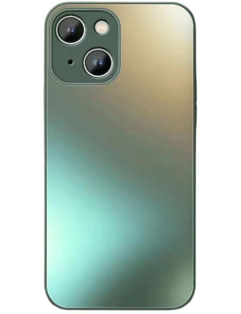 imagem de Capa em vidro mate para Iphone 11 Verde1