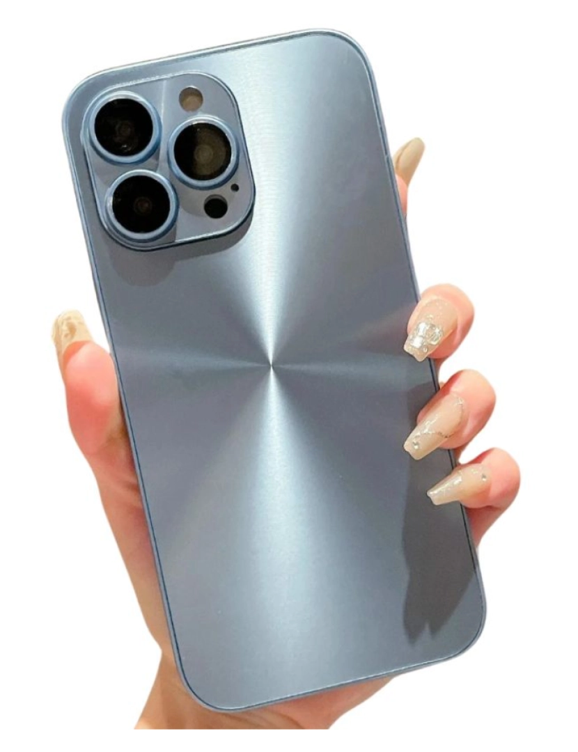 imagem de Capa em vidro mate para Iphone 11 Azul2