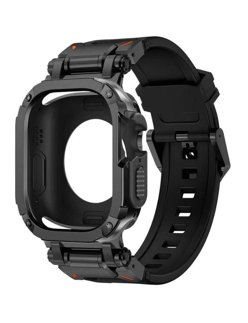 Antiimpacto! - Pack capa 360 + bracelete adventurer Apple Watch SE 44mm Preto